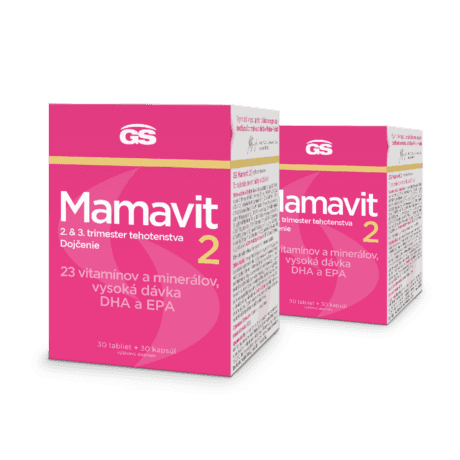 GS Mamavit 2 - tehotenstvo a dojčenie, 60 tabliet + 60 kapsúl