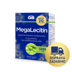 GS Megalecitín 1325, 130 + 20 kapsúl, darčekové balenie 2026