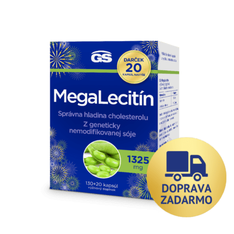 GS Megalecitín 1325, 130 + 20 kapsúl, darčekové balenie 2026