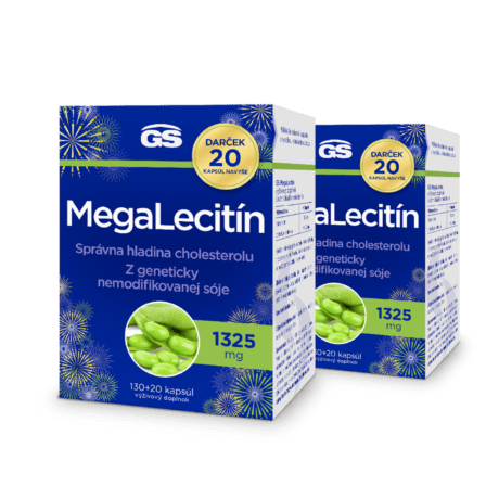GS Megalecitín 1325, 2× 150 kapsúl, darčekové balenie 2026