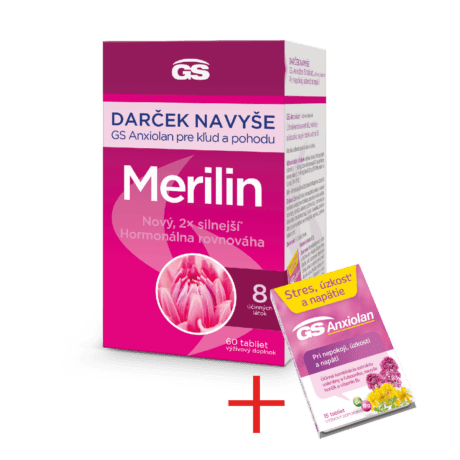 GS Merilin Originál, 60 tabliet + darček: GS Anxiolan, 15 tabliet