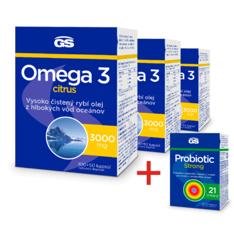 GS Omega 3 CITRUS, 3×150 kapsúl