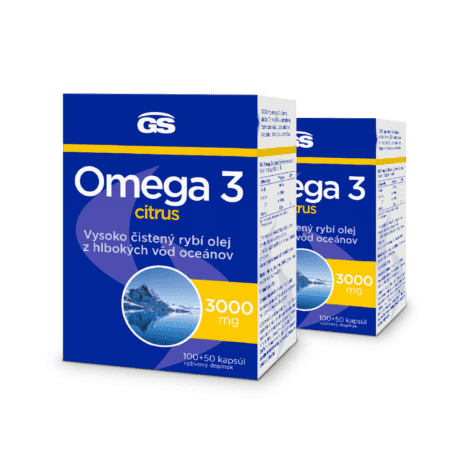 GS Omega 3 CITRUS, 2×150 kapsúl