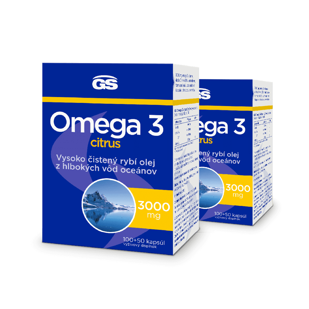 E-shop GS Omega 3 CITRUS, 2×150 kapsúl