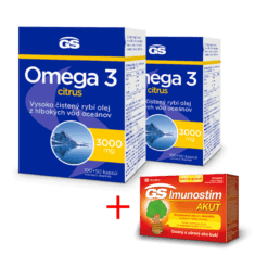 GS Omega 3 CITRUS, 2×150 kapsúl