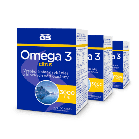 GS Omega 3 CITRUS, 3×150 kapsúl