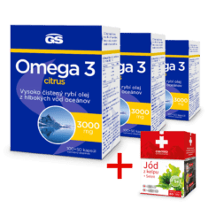 GS Omega 3 CITRUS, 3×150 kapsúl