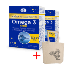 GS Omega 3 CITRUS, 2×170 kapsúl, darčekové balenie 2023
