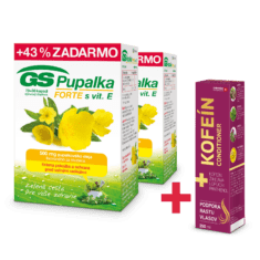 GS Pupalka FORTE s vitamínom E, 2× 100 kapsúl