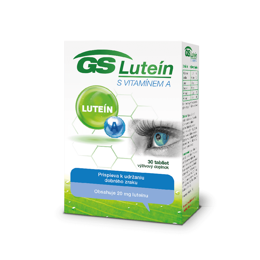 GS Luteín s vitamínom A, 30 tabliet