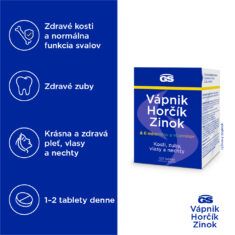 GS Vápnik, Horčík, Zinok, 130 tabliet