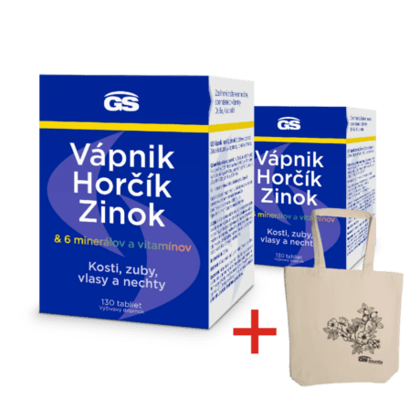GS Vápnik, Horčík, Zinok, 2× 130 tabliet