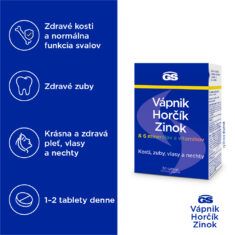 GS Vápnik, Horčík, Zinok, 30 tabliet