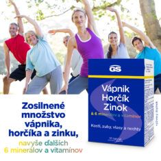 GS Vápnik, Horčík, Zinok, 30 tabliet