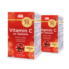 GS Vitamín C 1000 so šípkami, 2×130 tabliet, darčekové balenie 2026