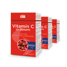 GS Vitamín C 1000 so šípkami, 3 x 120 tabliet