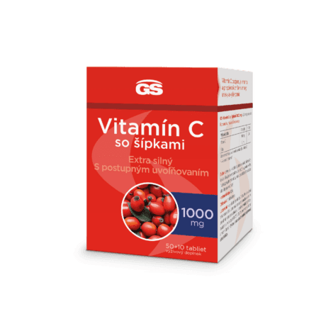 GS Vitamín C 1000 so šípkami, 50 + 10 tabliet