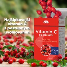 GS Vitamín C 1000 so šípkami, 100 + 20 tabliet