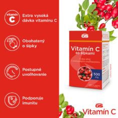 GS Vitamín C 500 so šípkami, 100 + 20 tabliet