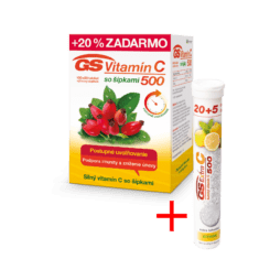GS Vitamín C 500 so šípkami, 100 + 20 tabliet
