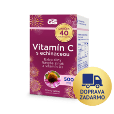 GS Vitamín C 500 s echinaceou, 70+40 tabliet, darčekové balenie 2026