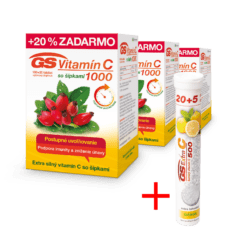 GS Vitamín C 1000 so šípkami, 3 x 120 tabliet