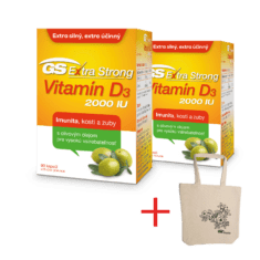 GS Extra Strong Vitamín D3 2000 IU, 2× 90 kapsúl