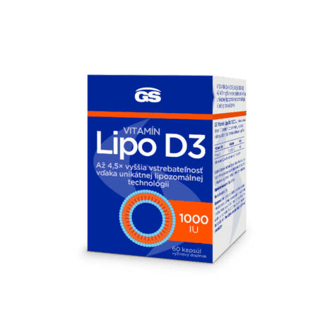 GS Vitamín Lipo D3 1000 IU, 60 kapsúl