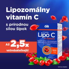 GS Vitamín Lipo C 500 so šípkami, 90 + 10 kapsúl
