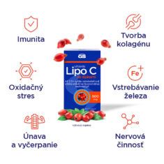 GS Vitamín Lipo C 500 so šípkami, 90 + 10 kapsúl
