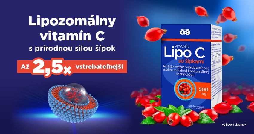 GS Vitamín Lipo C 500 so šípkami - banner na produktovú stránku