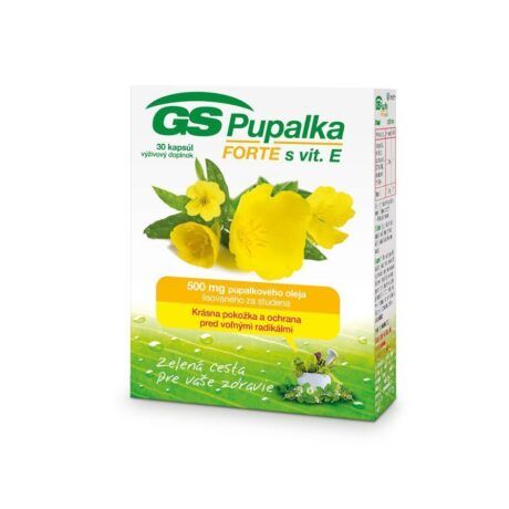 GS Pupalka FORTE s vitamínom E, 30 kapsúl