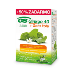 GS Ginkgo 40 + Gotu kola, 80 + 40 tabliet