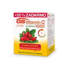 GS Vitamín C 1000 so šípkami, 50 + 10 tabliet