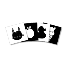 Kontrastné kartičky Mamavit 4 ks