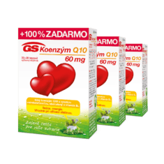 GS Koenzým Q10, 60 mg, 3 x 60 kapsúl