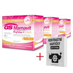 GS Mamavit Prefolin + DHA s horčíkom, 3 x 30 tabliet + 3 x 30 kapsúl