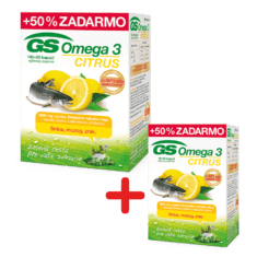 GS Omega 3 CITRUS, 150 kapsúl + GS Omega 3 CITRUS, 90 kapsúl