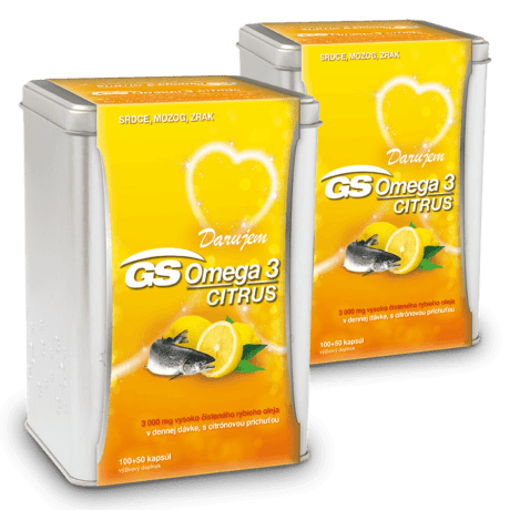 GS Omega 3 CITRUS, 2 x 150 kapsúl (300 ks) - darček 2019