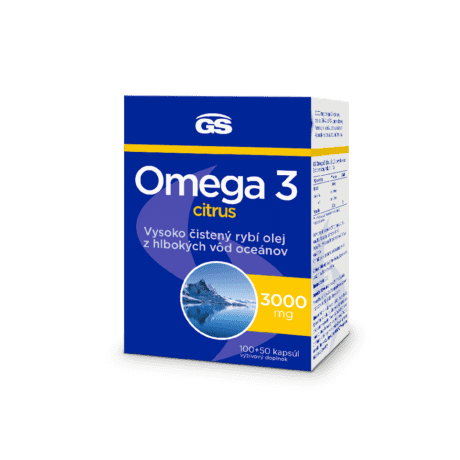 GS Omega 3 CITRUS, 100 + 50 kapsúl