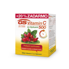 GS Vitamín C 500 so šípkami, 50 + 10 tabliet