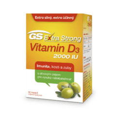 GS Extra Strong Vitamín D3 2000 IU, 90 kapsúl