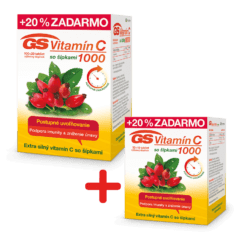 GS Vitamín C 1000 so šípkami, 120 + 60 tabliet