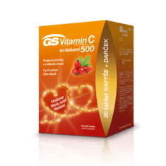 GS Vitamín C 500 so šípkami, 100 + 20 tabliet - darček 2020