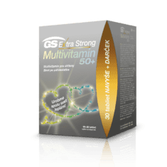 GS Extra Strong Multivitamín 50+, 90+30 tabliet - darček 2020