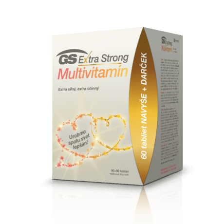 GS Extra Strong Multivitamín, 60 + 60 tabliet - darček 2020