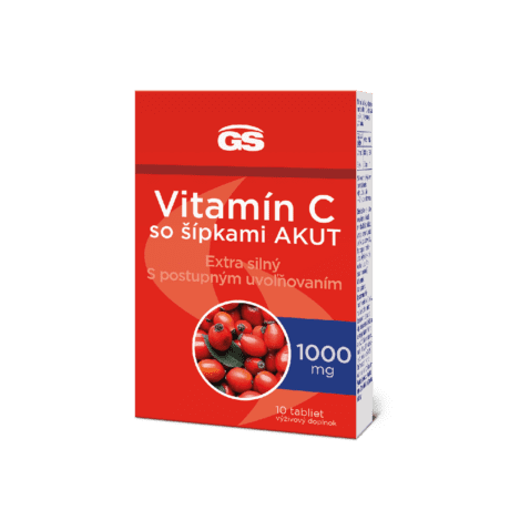 GS Vitamín C 1000 so šípkami AKUT, 10 tabliet