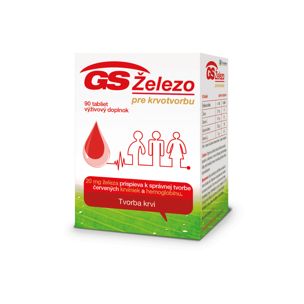 E-shop GS Železo pre krvotvorbu, 90 tabliet