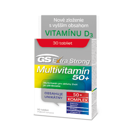 GS Extra Strong Multivitamín 50+, 30 tabliet